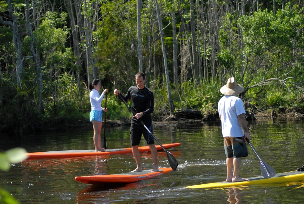 STand Up Paddle Board Lesson on Big Pottsburg Creek Learn the basics to comfortably stand and paddle